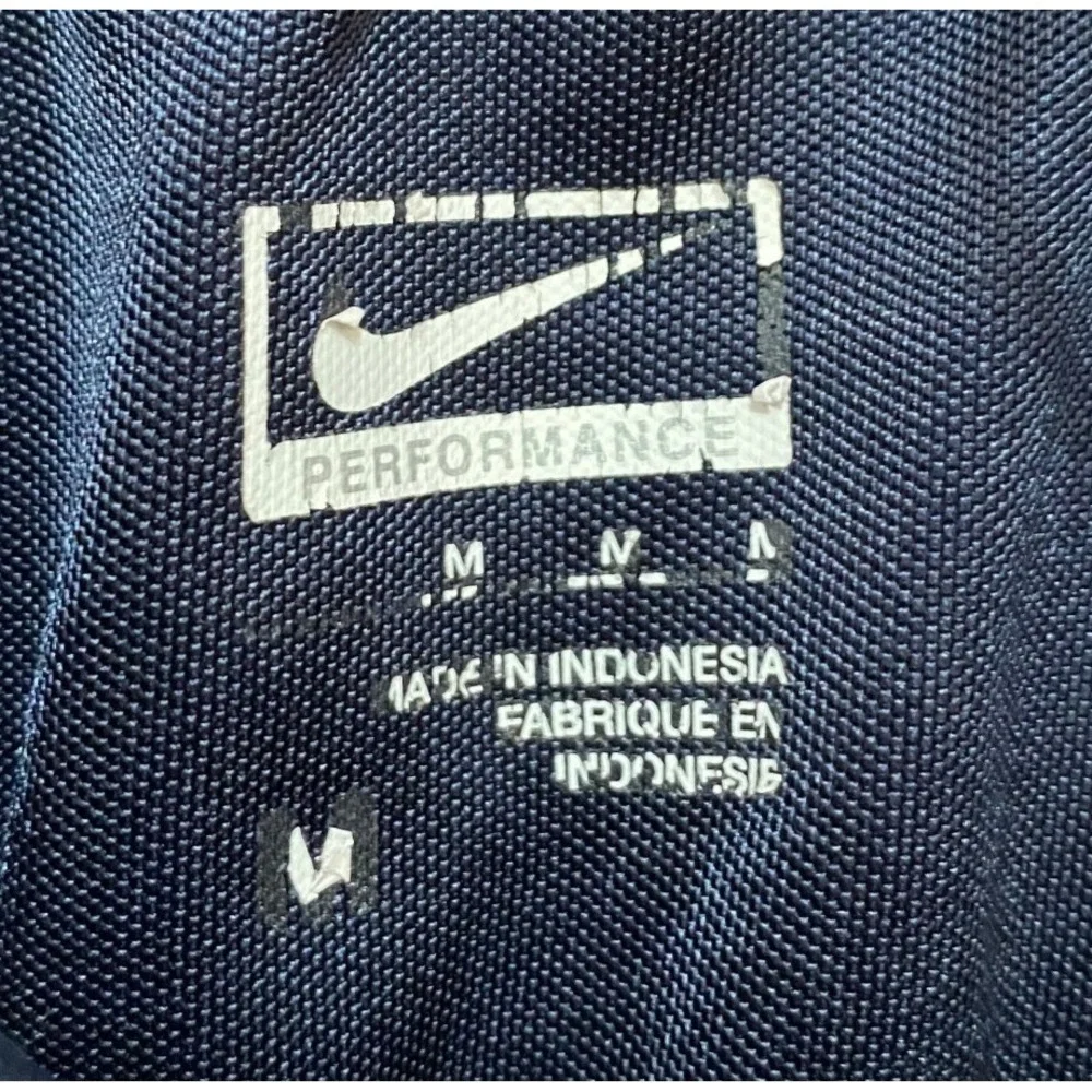 NIKE Men's Medium Navy Blue Performance Track‎ Pants 100% Polyester Drawstring